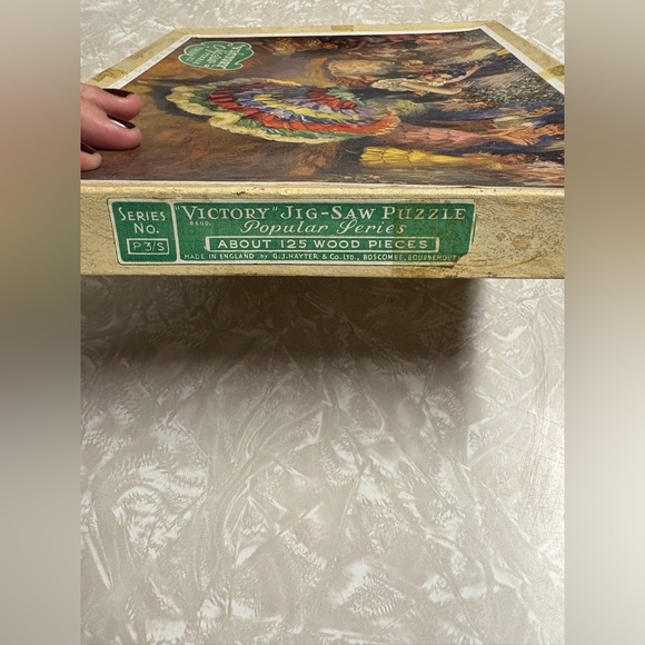 Colorful Flamenco Dancer Jigsaw Puzzle vintage wooden victory puzzle England - Picture 5 of 9